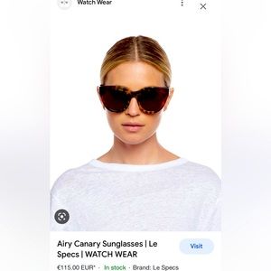 Le Specs AIRY CANARY Cherry Tort - NEW with tags